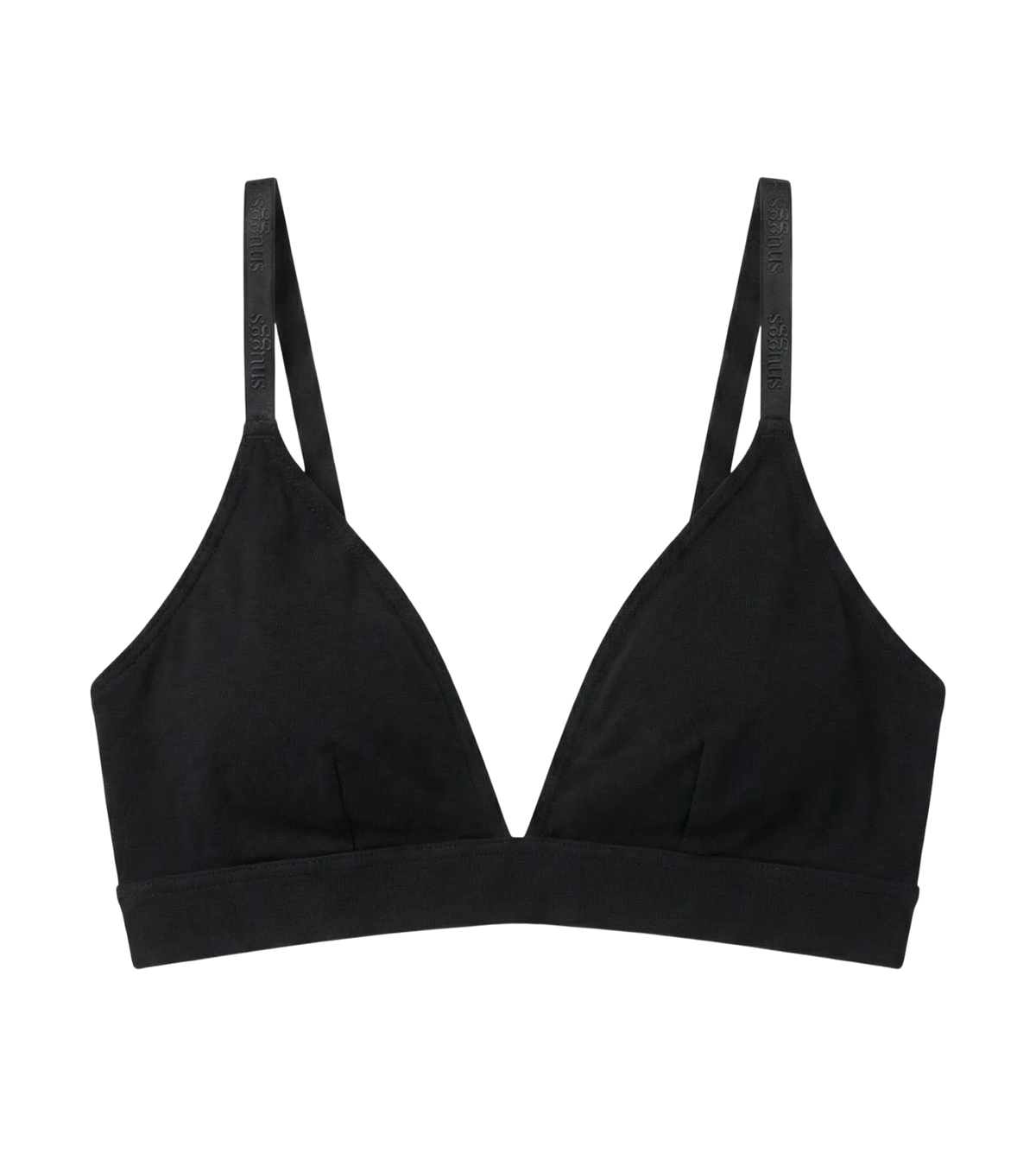Háromszög Bralette - Fekete